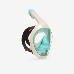Decathlon Snorkelmasker voor volwassenen Easybreath 900 >10 jaar 2024 beige/groen aanbieding
