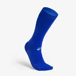 Decathlon Korte voetbalsokken Viralto II MiD antislip blauw aanbieding