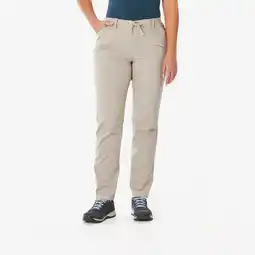 Decathlon Wandelbroek voor dames NH500 afritsbaar regular beige aanbieding