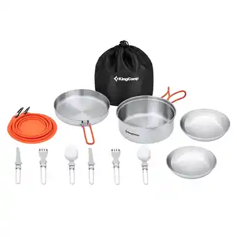 Decathlon Camping Servies Set Keuken Avonturier I Pro Stalen Braadpan aanbieding
