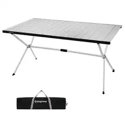 Decathlon Campingtafel Camping roltafel Vouwtafel tuin aluminium 146x80cm aanbieding