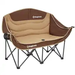 Decathlon Campingbank Duo Deluxe Double Lounge 2Persoons Klapstoel Bank 200kg aanbieding