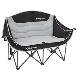 Decathlon Camping bank Duo Deluxe dubbele lounge 2 persoons opvouwbare campingstoel aanbieding