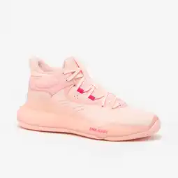 Decathlon Basketbalschoenen voor heren/dames SE 500 High roze aanbieding