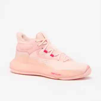 Decathlon Basketbalschoenen voor heren/dames SE 500 High roze aanbieding