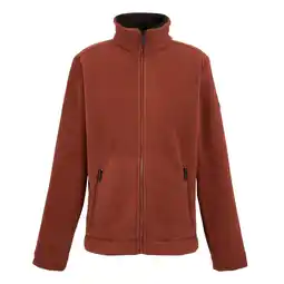 Decathlon Heren Garrian II Full Zip Fleece Jacket (Verbrand Henna/Zwart) aanbieding