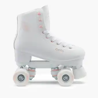 Decathlon Kunstrolschaatsen Quad 100 wit kleine maten aanbieding