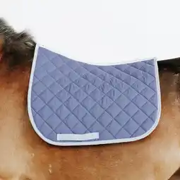 Decathlon Zadeldek voor pony 100 komeetblauw aanbieding