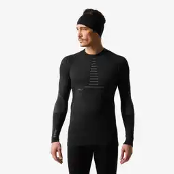 Decathlon Ademend thermoshirt voor skiën heren BL 900 merinowol zwart aanbieding