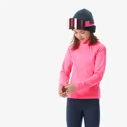 Decathlon Kinderthermoshirt voor skiën BL 500 fluoroze aanbieding