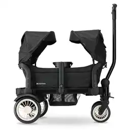 Decathlon Deryan Luxe Sandy bolderkar - Opvouwbare All-road wagen - Zwart aanbieding