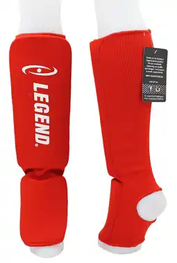 Decathlon Scheenbeschermers Legend Easy Kids/Volwassenen Rood Elastisch - Verschillende aanbieding