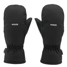 Decathlon Warme en waterdichte skiwanten voor kinderen 100 zwart aanbieding