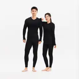 Decathlon Thermolegging volwassenen Keepdry zwart aanbieding