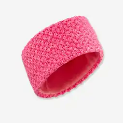 Decathlon Hoofdband voor skiën kinderen Timeless lichtroze aanbieding