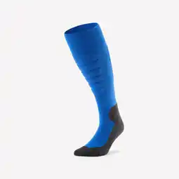 Decathlon Skisokken snowboardsokken volwassenen 100 PLUS blauw zwart aanbieding