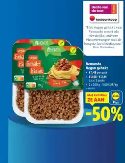 Lidl Vemondo Vegan gehakt aanbieding