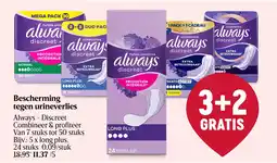 Delhaize Bescherming tegen urineverlies aanbieding