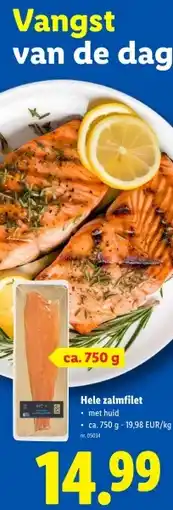 Lidl Hele zalmfilet aanbieding