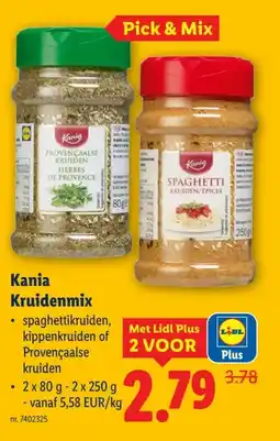 Lidl Kania Kruidenmix aanbieding