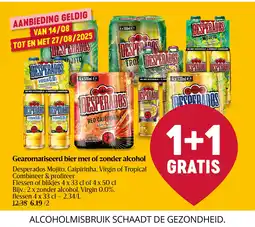 Delhaize Gearomatiseerd bier met of zonder alcohol aanbieding