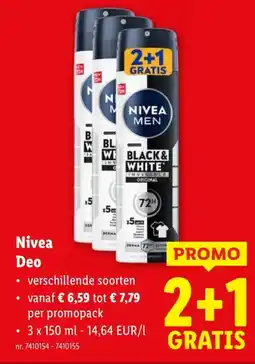 Lidl Nivea Deo aanbieding