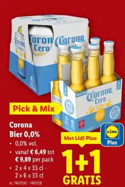 Lidl Corona Bier 0,0% aanbieding