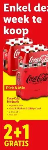 Lidl Coca-Cola Frisdrank aanbieding