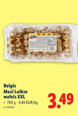 Lidl Belgix Maxi Luikse wafels XXL aanbieding