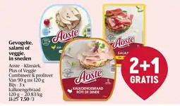 Delhaize Gevogelte, salami of veggie, in sneden aanbieding