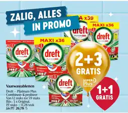 Delhaize Vaatwastabletten aanbieding