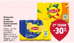 Delhaize Bruisende of nietbruisende drank op basis van thee aanbieding