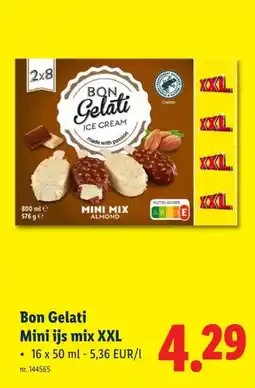 Lidl Bon Gelati Mini ijs mix XXL aanbieding