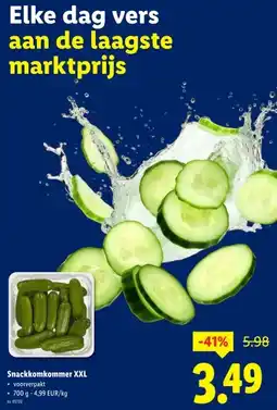 Lidl Snackkomkommer XXL aanbieding