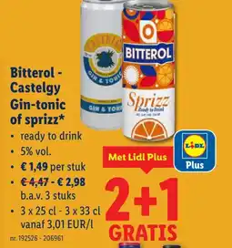 Bitterol- Castelgy Gin-tonic of sprizz
