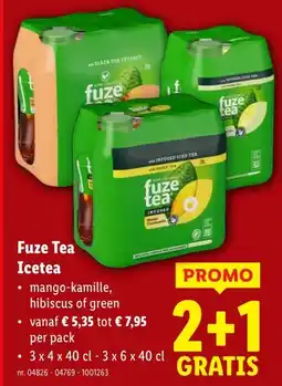 Lidl Fuze Tea Icetea aanbieding