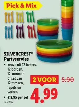 Lidl SILVERCREST Partyservies aanbieding