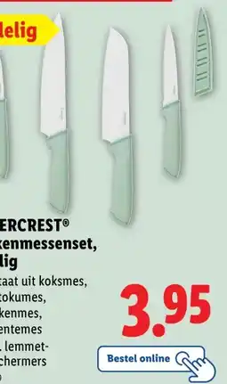 Lidl SILVERCREST Keukenmessenset, 4-delig aanbieding