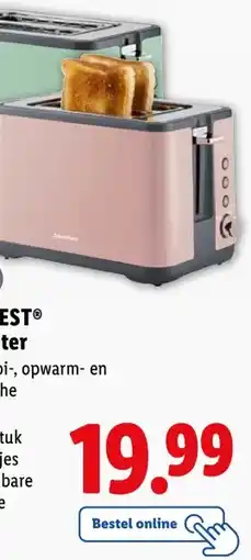 Lidl SILVERCREST Broodrooster aanbieding