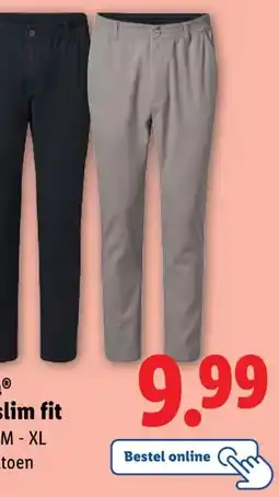Lidl esmaraⓇ Chino slim fit aanbieding