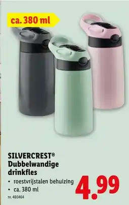 Lidl SILVERCREST Dubbelwandige drinkfles aanbieding