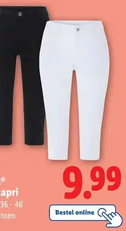 Lidl esmaraⓇ Jeans capri aanbieding