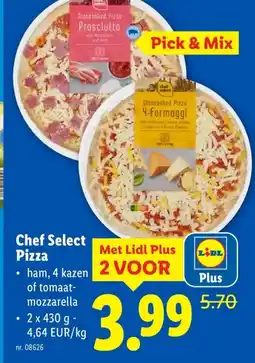 Lidl Chef Select Pizza aanbieding