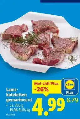 Lidl Lams- koteletten gemarineerd aanbieding
