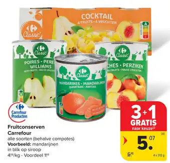 Carrefour Fruitconserven Carrefour aanbieding