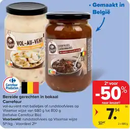Carrefour Bereide gerechten in bokaal Carrefour aanbieding