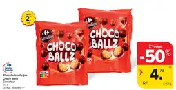 Carrefour Chocoladeballetjes Choco Ballz Carrefour aanbieding