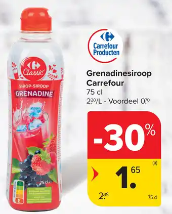 Carrefour Grenadinesiroop Carrefour aanbieding