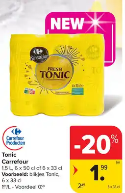 Carrefour Tonic Carrefour aanbieding