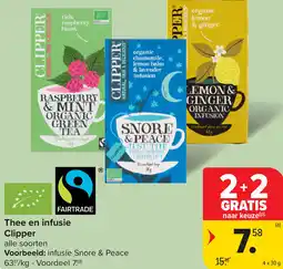 Carrefour Clipper Thee en infusie aanbieding